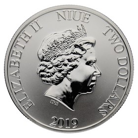 Moneda Niue 2 Dollars  Darth Vader Plata 2019 1oz