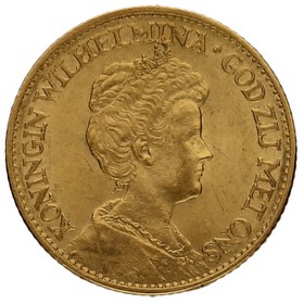 Moneda Países Bajos 10 Florines Oro 1912 6,70g