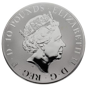 Moneda Reino Unido 10 Pounds Lion of England Plata 2022 10oz