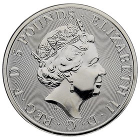 Moneda Reino Unido 5 Pounds Falcon of the Plantagenets Plata 2019 2oz