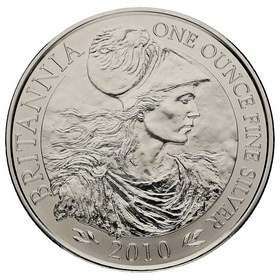Moneda Reino Unido 2 Pounds Britannia Plata 2010 1oz