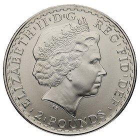 Moneda Reino Unido 2 Pounds Britannia Plata 2010 1oz