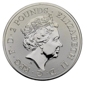 Moneda Reino Unido 2 Pounds Año del Cerdo Plata 2019 1oz