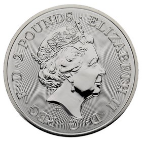 Moneda Reino Unido 2 Pounds Buckingham Palace Plata 2019 1oz