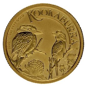 Moneda Australia 15 Dollars Kookaburra Oro 2023 1/10oz
