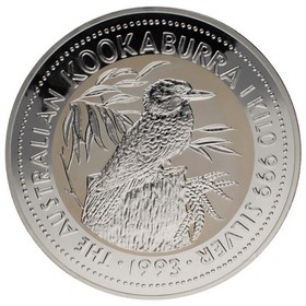 Moneda Australia 30 Dollars Kookaburra Plata 1993 1Kg