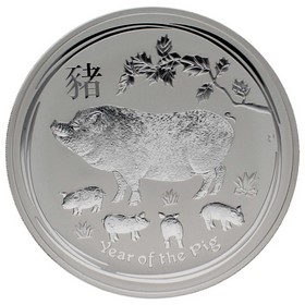 Moneda Australia 30 Dollars Año del Cerdo Plata 2019 1Kg