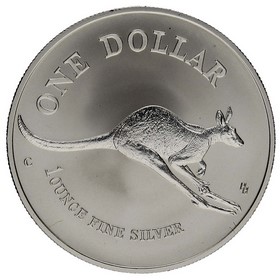 Moneda Australia 1 Dollar Canguro Plata 1994 1oz