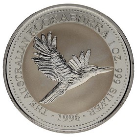 Moneda Australia 1 Dollar Kookaburra Plata 1996 1oz