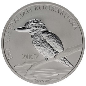 Moneda Australia 1 Dollar Kookaburra Plata 2007 1oz