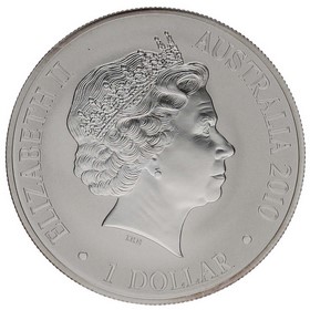 Moneda Australia 1 Dollar Canguro Plata 2010 1oz