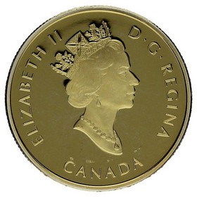 Moneda Canadá 100 Dollars Klondike 100 Aniv. Oro 1996 13,31g