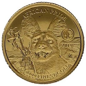Moneda Chad 3000 Francos CFA Orgullo Africano Oro 2019 1/2g