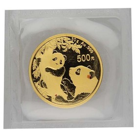 Moneda China 500 Yuans Panda Oro 2021 30g