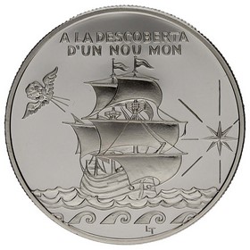 Moneda Andorra 10 Diners A La Descoberta d´un Nou Mon Plata 1994 1oz