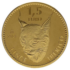Moneda 1,5 Euros Lince Oro 2021 1oz