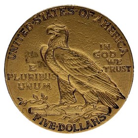 Moneda Estados Unidos 5 Dollars Indian Head Oro 1911 San Francisco 8,29g
