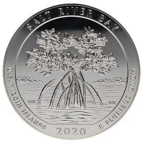 Moneda Estados Unidos 1/4 Dollar Reserva Ecológica Salt River Bay-Islas Virgenes Plata 2020 5oz