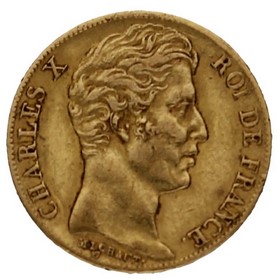 Moneda Francia 20 Francos Oro 1830 París A 6,39g