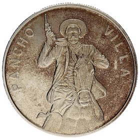 Moneda México Pancho Villa Plata 1oz
