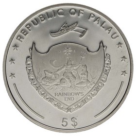 Moneda Palaos 5 Dollars Maravillas del Mundo - Alhambra Plata 2011 25g