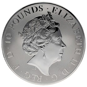 Moneda Reino Unido 10 Pounds Red Dragon of Wales Plata 2018 10oz