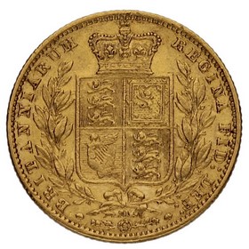 Moneda Reino Unido Soberano Victoria Oro 1866 21 7,95g