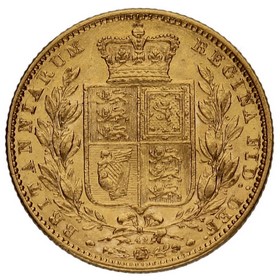 Moneda Reino Unido Soberano Victoria Oro 1869 42 7,98g