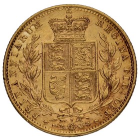 Moneda Reino Unido Soberano Victoria Oro 1873 7 7,99g