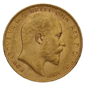 Moneda Reino Unido Soberano Eduardo VII Oro 1903 7,99g