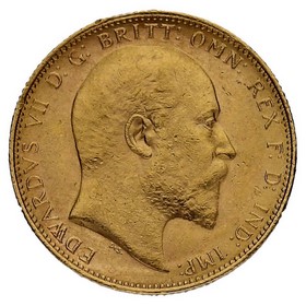 Moneda Australia Soberano Eduardo VII Oro 1905 P 7,98g