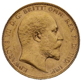 Moneda Australia Soberano Eduardo VII Oro 1908 P 7,98g