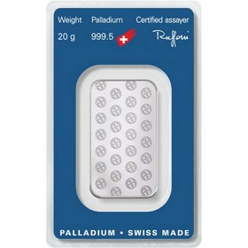Lingote Argor Heraeus Paladio 20 g
