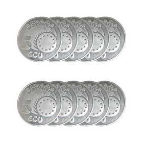Lote de 10 Monedas de Plata de 5 ECU 336 g