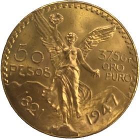Moneda México 50 Pesos Oro 1947 41,68 g