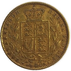 Moneda Reino Unido Soberano Oro 1861 7,97 g