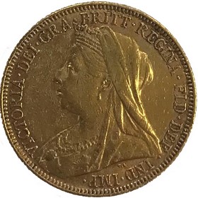 Moneda Reino Unido Soberano Oro 1896 7,98 g